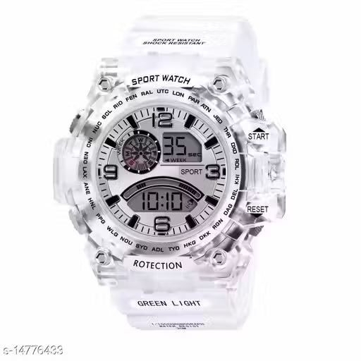 RTK New Latest Design Silver Dial Digital Watch Men,Boys