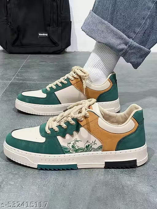 Layasa New Men's Stylish Casual Sports Flat Sneakers | Walking Snekers Shoes | Partywear Sneakers | Running Sneakers For Men's