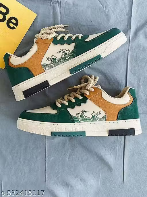 Layasa New Men's Stylish Casual Sports Flat Sneakers | Walking Snekers Shoes | Partywear Sneakers | Running Sneakers For Men's