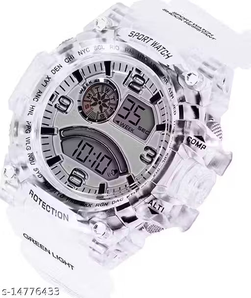 RTK New Latest Design Silver Dial Digital Watch Men,Boys