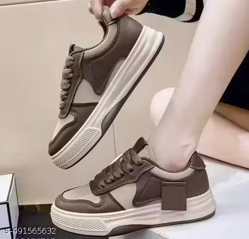 Attractive Fashionable Casual Sports Shoes Sneakers | Stylish Trendy Comfotable Lightweight Running Gym Walking Casual Lace-Up Sneaker Shoes for Women & Girls