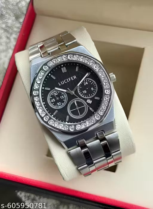 day n date Series men's stainless steel analog watches classic, attractive, professional, top-trendy and stylish analog watches for men/boys for office, school use