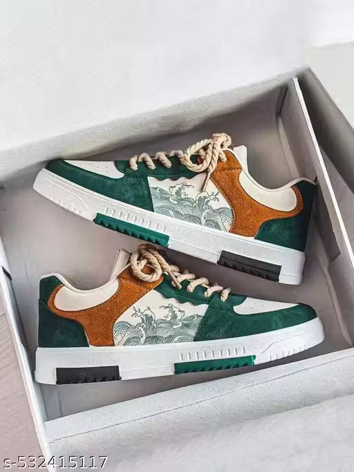 Layasa New Men's Stylish Casual Sports Flat Sneakers | Walking Snekers Shoes | Partywear Sneakers | Running Sneakers For Men's